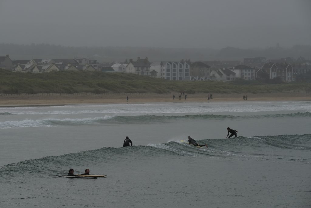 Castlerock Beach surfing